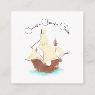 Tarjeta De Recepción Hijo de un hijo de un pirata marinero