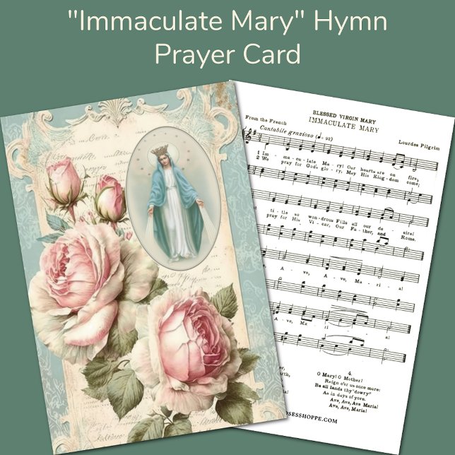 Tarjeta De Recepción Himno de música católica de María inmaculada (Subido por el creador)
