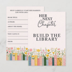 Tarjeta De Recepción Historia Floral de Cuentos de Hadas para su Capítu