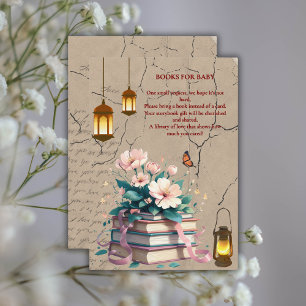 Tarjeta De Recepción Historieta vintage Floral Baby Shower