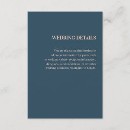 Tarjeta De Recepción Hochzeit Detail