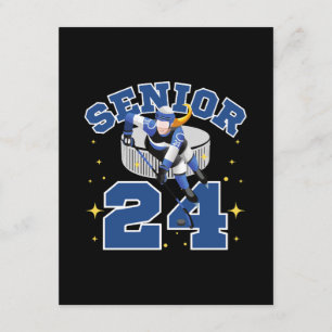Tarjeta De Recepción Hockey sobre hielo divertido senior 2024