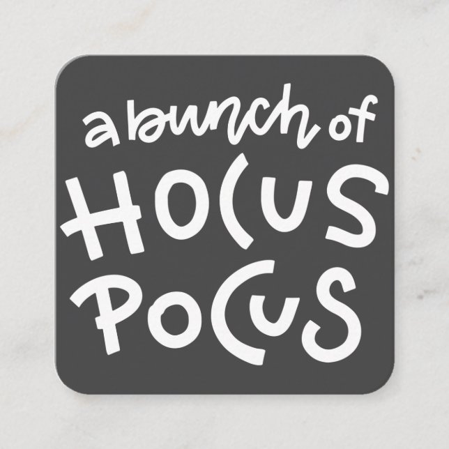 Tarjeta De Recepción Hocus Pocus Halloween (Anverso)