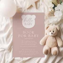 Tarjeta De Recepción Hola Baby Bear Baby Book