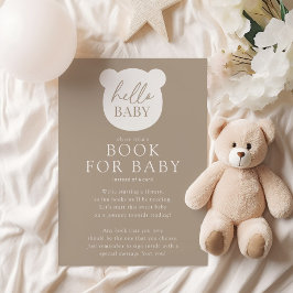 Tarjeta De Recepción Hola Baby Bear Baby Book