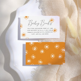 Tarjeta De Recepción Hola, bebé | Boho Sunshine Baby Shower