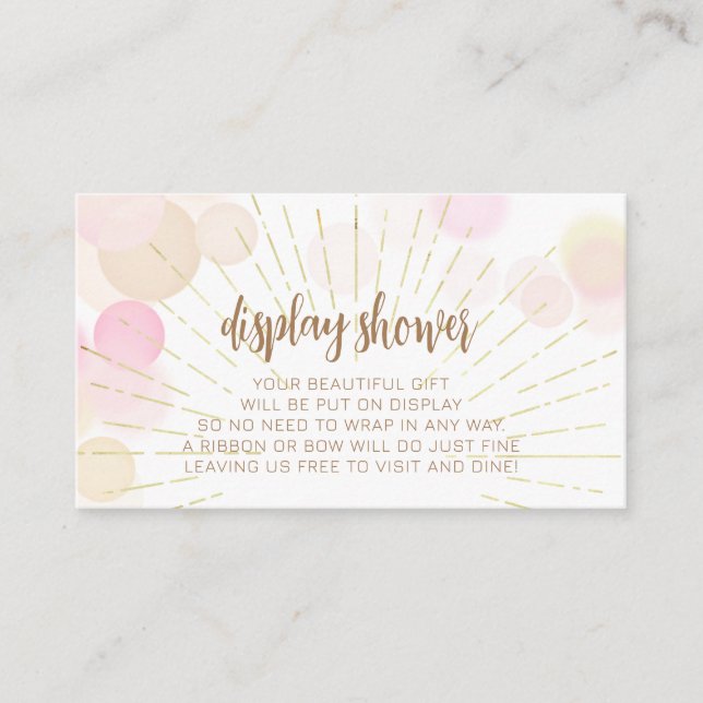 Tarjeta De Recepción Hola Sunshine Boho moderno Happy Baby Shower (Anverso)