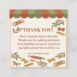 Tarjeta De Recepción Holy Cannoli! First Birthday 