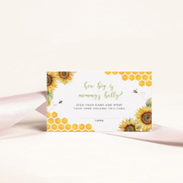 Tarjeta De Recepción Honey Bee Floral: ¿Qué tan grande es el juego del 