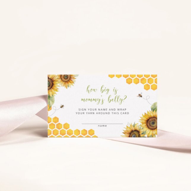 Tarjeta De Recepción Honey Bee Floral: ¿Qué tan grande es el juego del  (Subido por el creador)