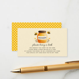 Tarjeta De Recepción Honey & Bees Baby Shower Book Request