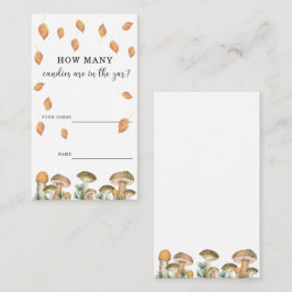 Tarjeta De Recepción Hongos - adivinen cuántos dulces