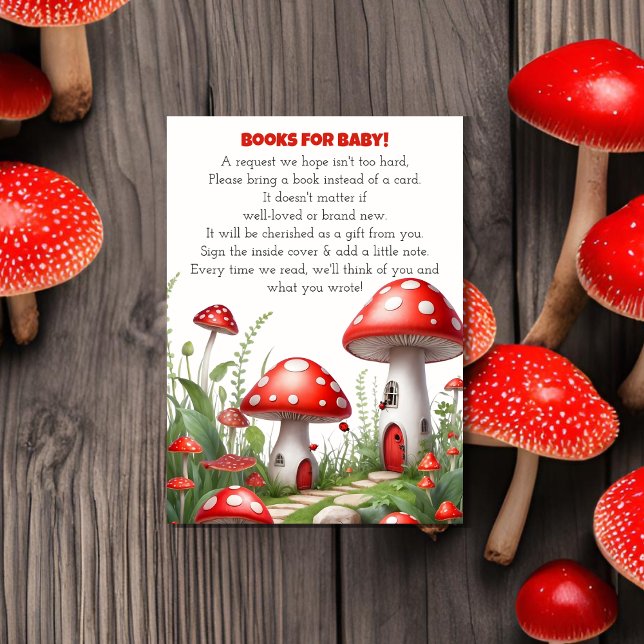 Tarjeta De Recepción Hongos de setas rojas Libros Woodland Para Bebés (Subido por el creador)