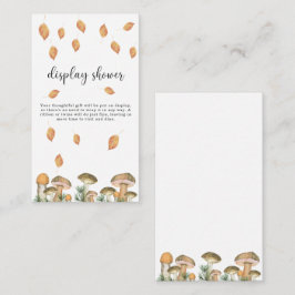 Tarjeta De Recepción Hongos forestales - ducha de pantalla