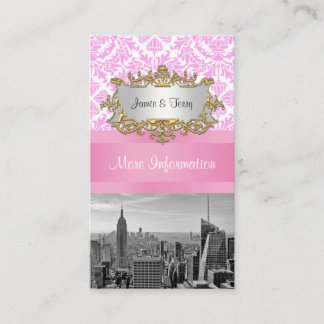 Tarjeta De Recepción Horizonte de la ciudad de NY BW D4P Enclosure de d