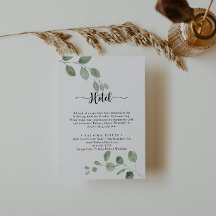 Tarjeta De Recepción Hotel Green Delight Eucalyptus