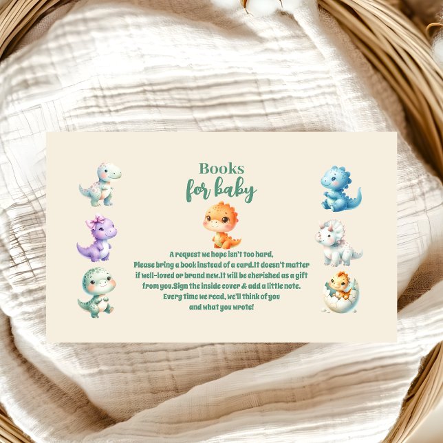 Tarjeta De Recepción Huevos de dinosaurio cutan acuarela libros para be (Subido por el creador)