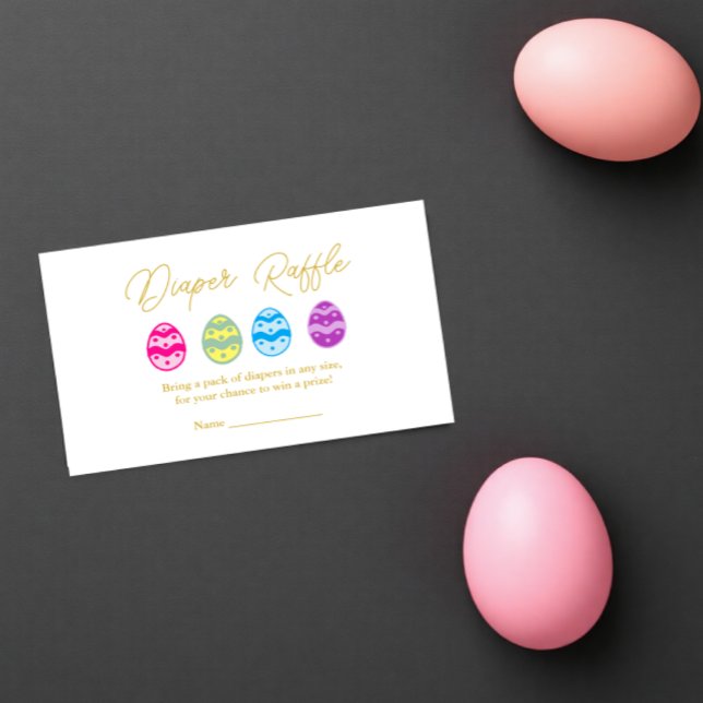 Tarjeta De Recepción Huevos de Pascua Baby Shower Diaper Raffle (Subido por el creador)