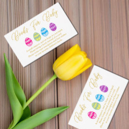 Tarjeta De Recepción Huevos De Pascua Libros De Baby Shower Para Bebé