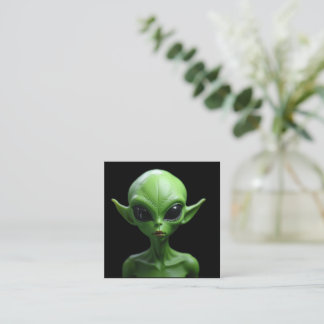 Tarjeta De Recepción Humanioide verde