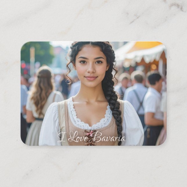 TARJETA DE RECEPCIÓN I LOVE BAVARIA (Anverso)