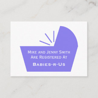Tarjeta De Recepción Icono de la cuna del bebé