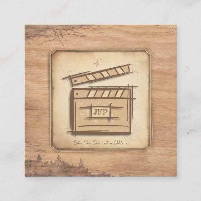 Tarjeta De Recepción Idea de regalo para cineasta, actor, director de c (Anverso)