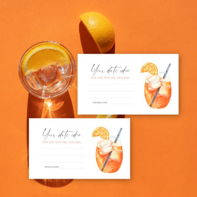 Tarjeta De Recepción ideas de brindis de Aperol Spritz para fiesta de c (Subido por el creador)
