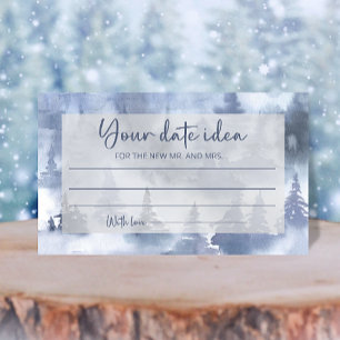 Tarjeta De Recepción Ideas de la noche de la cita de los bosques de inv