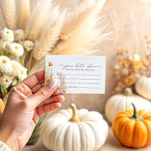 Tarjeta De Recepción Ideas de la noche del Boho Fall