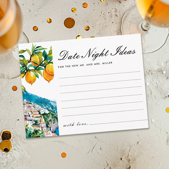 Tarjeta De Recepción Ideas de la noche del día Amalfi Lemon Bridal Show (Subido por el creador)