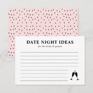 Tarjeta De Recepción Ideas de la noche del día Jugar a la ducha de novi