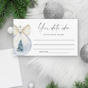 Tarjeta De Recepción Ideas de noche de cita de acuarela de invierno \ T