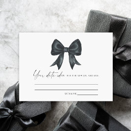 Tarjeta De Recepción ideas de noche de cita para la ducha de novia con 