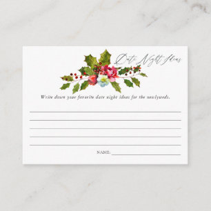 Tarjeta De Recepción Ideas de noche de cita para la ducha de novia de N