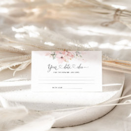 Tarjeta De Recepción Ideas de Rubor floral Date night. Alojamiento de t