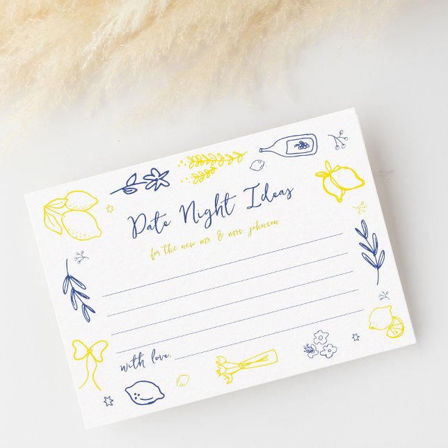 Tarjeta De Recepción Ideas nocturnas de la ducha de novia italiana con  (Subido por el creador)