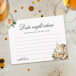 Tarjeta De Recepción Ideas nocturnas surgen y burbuja de novias