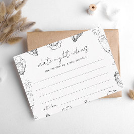 Tarjeta De Recepción Ideas para Noche de Cangrejos Bridal Shower