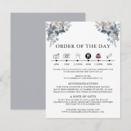 Tarjeta De Recepción ilustración acuarela rústica de una floral 