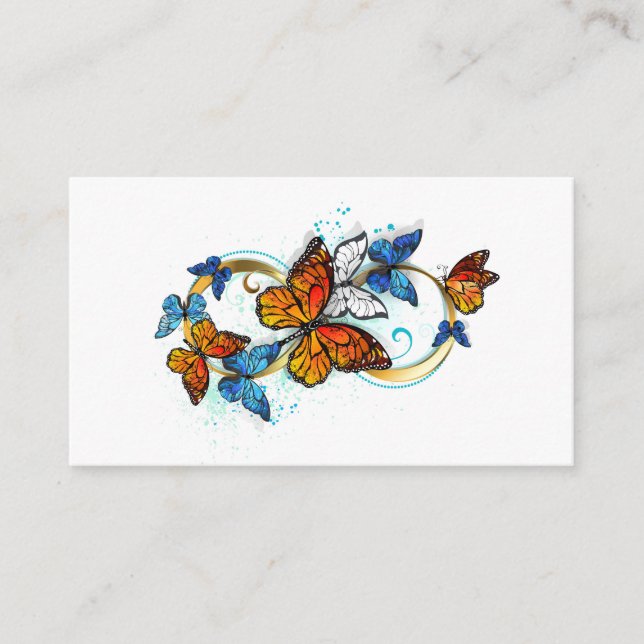 Tarjeta De Recepción Infinidad de Mariposas Monarca (Anverso)