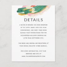 Información Boda abstracta de arte moderno - Detal