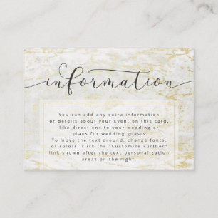 Tarjeta De Recepción Información de Boda de Canicas Modernas en Rosa y