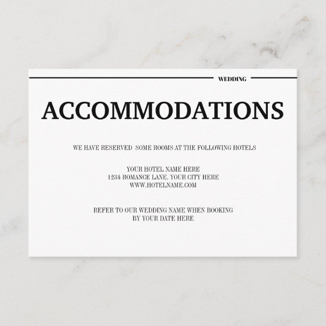 Tarjeta De Recepción Información de bodas en playa tropical de destino (Anverso)