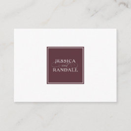 Tarjeta De Recepción Información de detalles y alojamiento para bodas