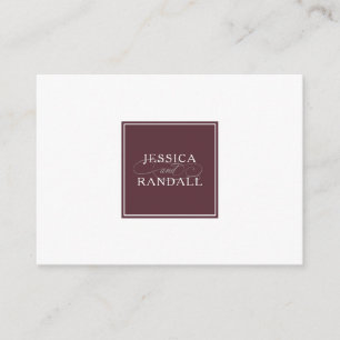 Tarjeta De Recepción Información de detalles y alojamiento para bodas