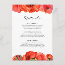 Información de invitados de los bodas de acuarela