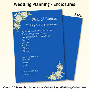 Tarjeta De Recepción Información de la vena del boda - Lana de rosas az
