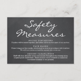 Tarjeta De Recepción Información de Máscara de Seguridad Covid 19 Dista