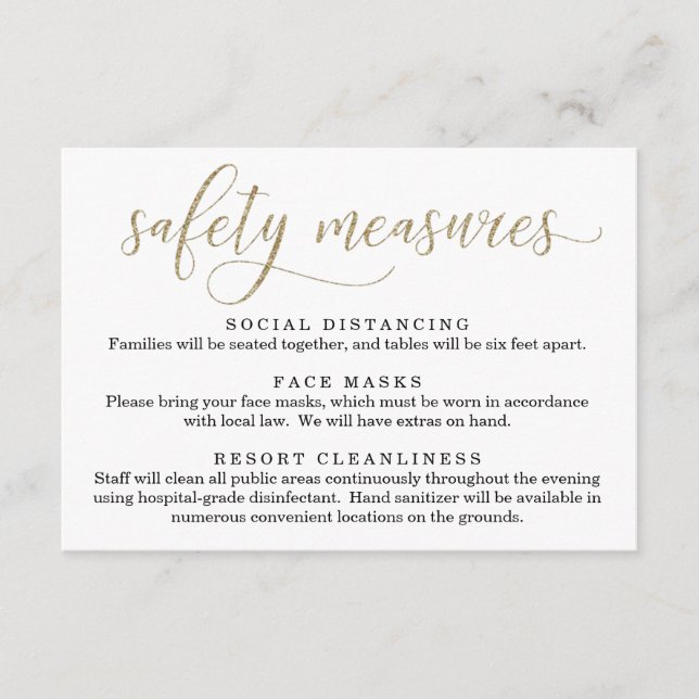 Tarjeta De Recepción Información de Máscara de Seguridad Covid 19 Dista (Anverso)